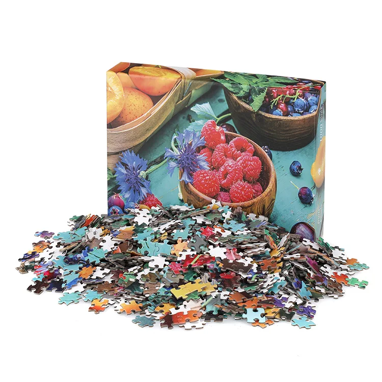 Manufacturer Custom High Quality Recycled Paper Puzzle Game 500 1000 Pieces Jigsaw Puzzles For Adult