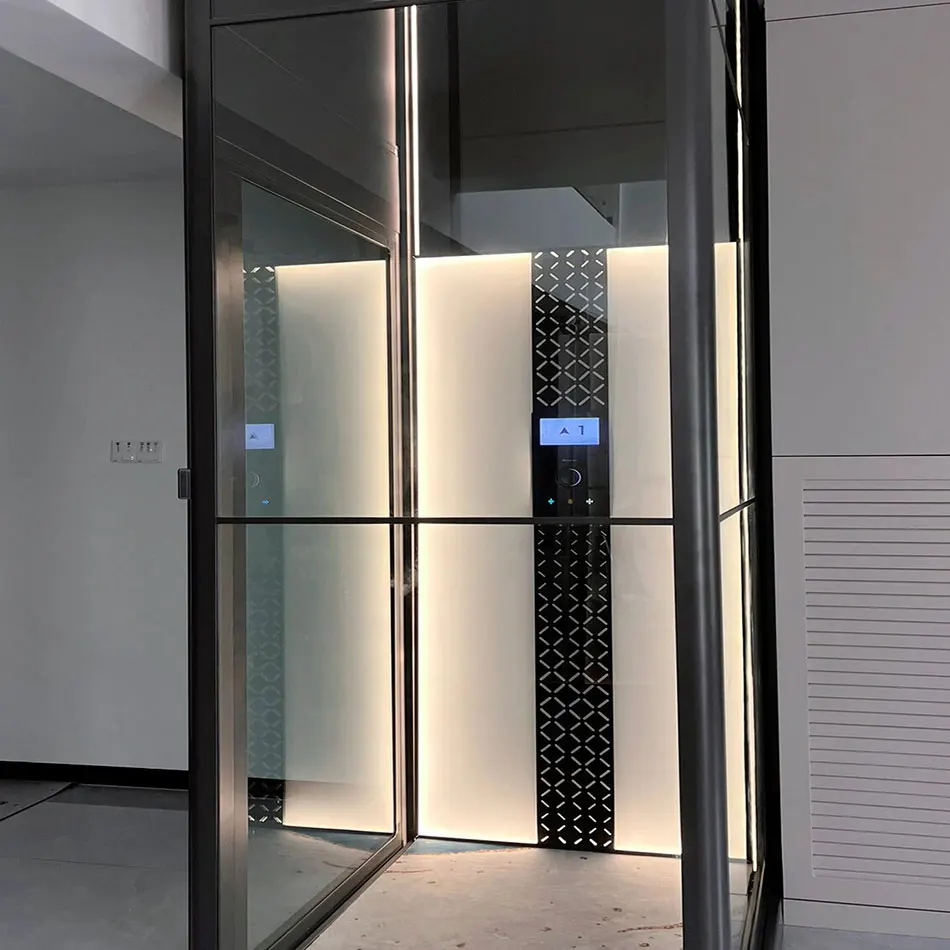 400kg 3 floors mini small circular compact home electric lift residential table lifting elevator price for home