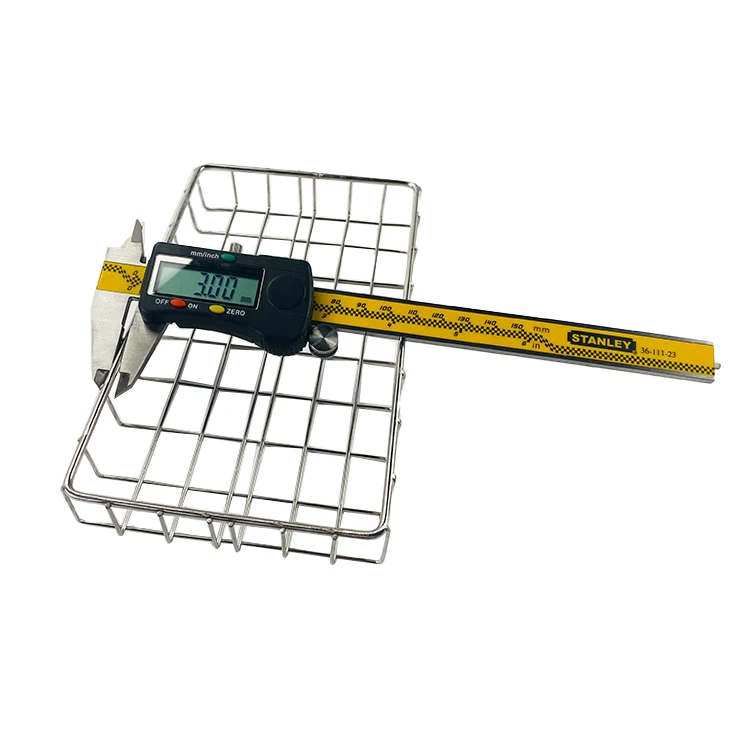 Customized small metal mesh basket kitchen drain storage metal basket 304 stainless steel grill grates