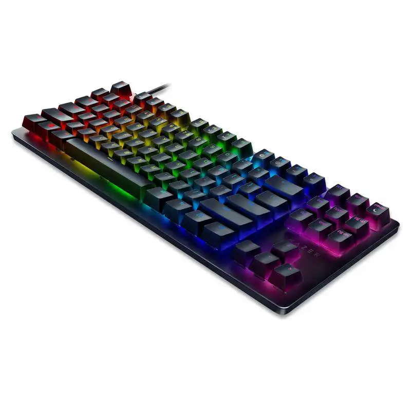 Multi-Function Black Linear Optical Switch Razer Huntsman Tournament Edition Gaming Tenkeyless Keyboard