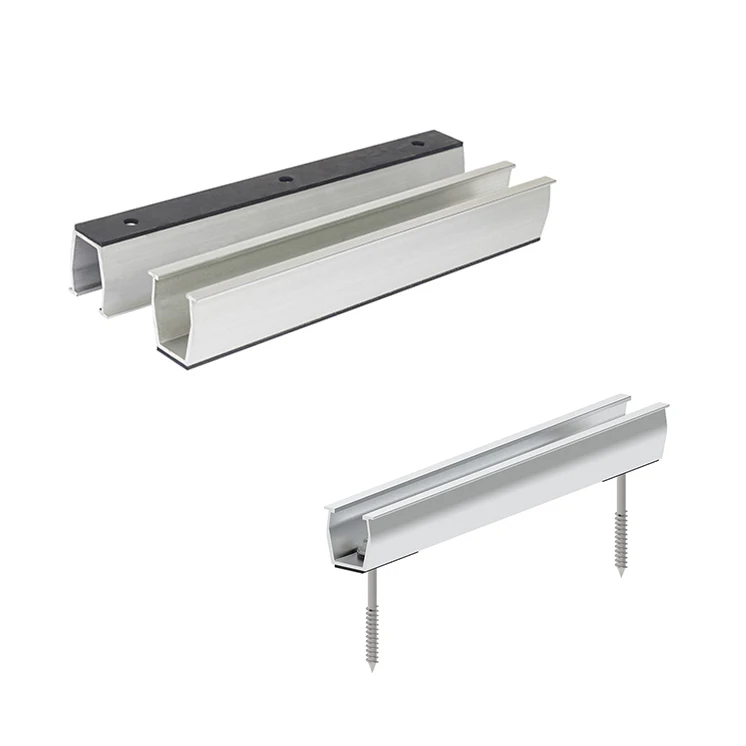 Mini Rail Anti Corrosion Solar Aluminum Track Solar Panel Installation Bracket