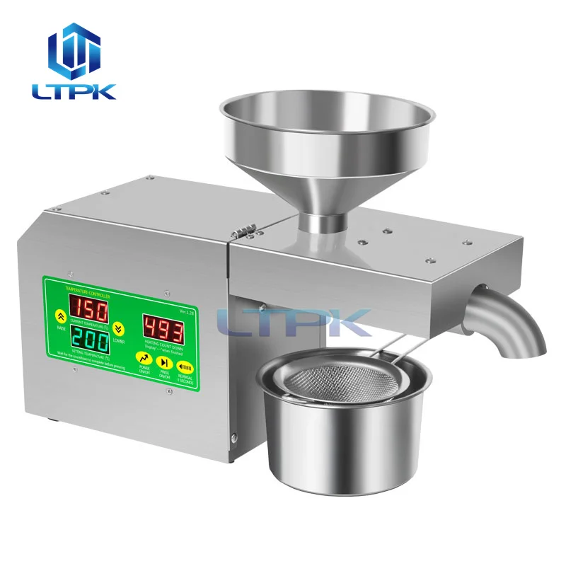 Small Economic and Efficient Edible Cooking Oil Making Automatic Peanut Mustard Oil Press Machine Canola Oil Press Machine