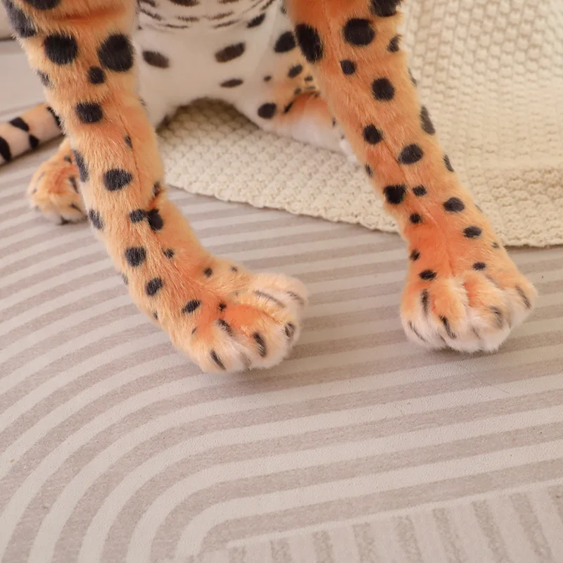 Stuffed Animal Leopard Doll Realistic Cheetah Plush Toy Home Decoration Birthday Presents For Kids