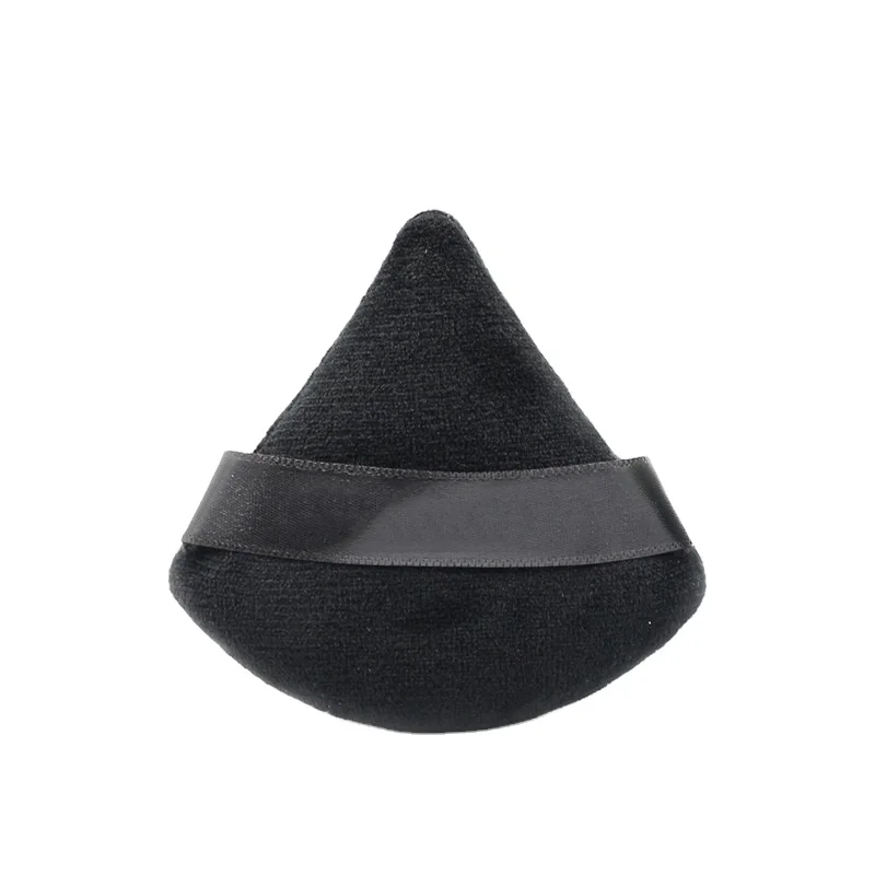 New black triangle dry powder puff fan-shaped makeup puff honey puff makeup tool multi color optional