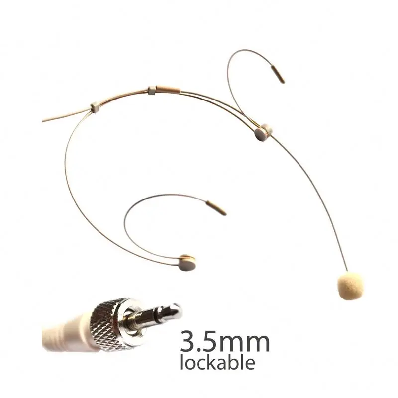 S-1 профессиональный мини-бежевый цвет Headworn микрофоны гарнитура микрофон для SennheisIr беспроводного тела-Pack