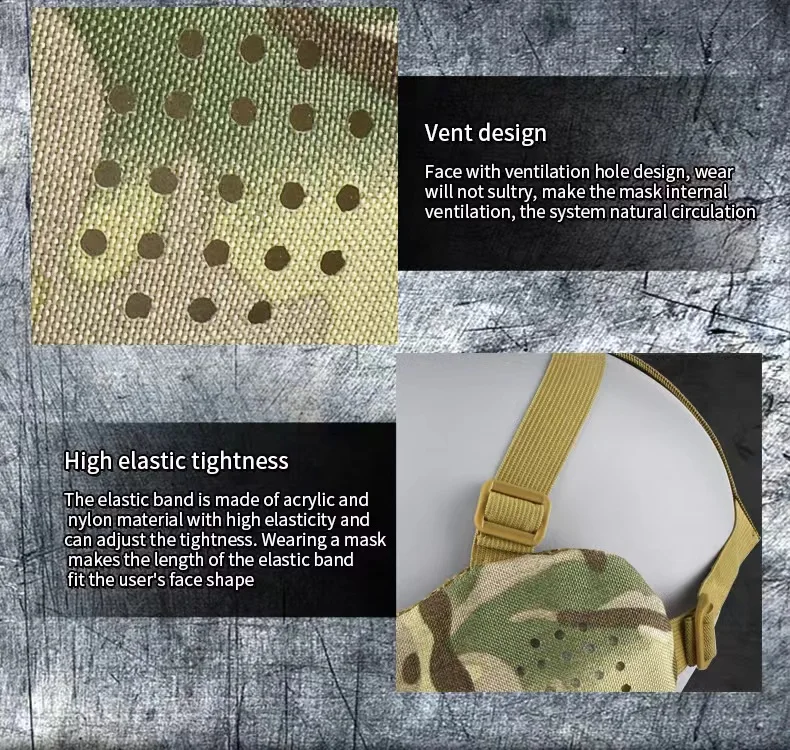 ZLang Ski airsoft paintball face protection set multipurpose outdoor goggles goggles Ear Protection Wire half facemask