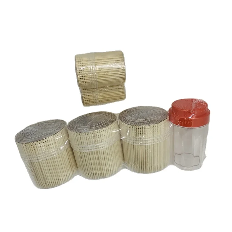 Biodegradable Natural Disposable China Factory Bulk Sale  wooden  Toothpicks With Plastic Box