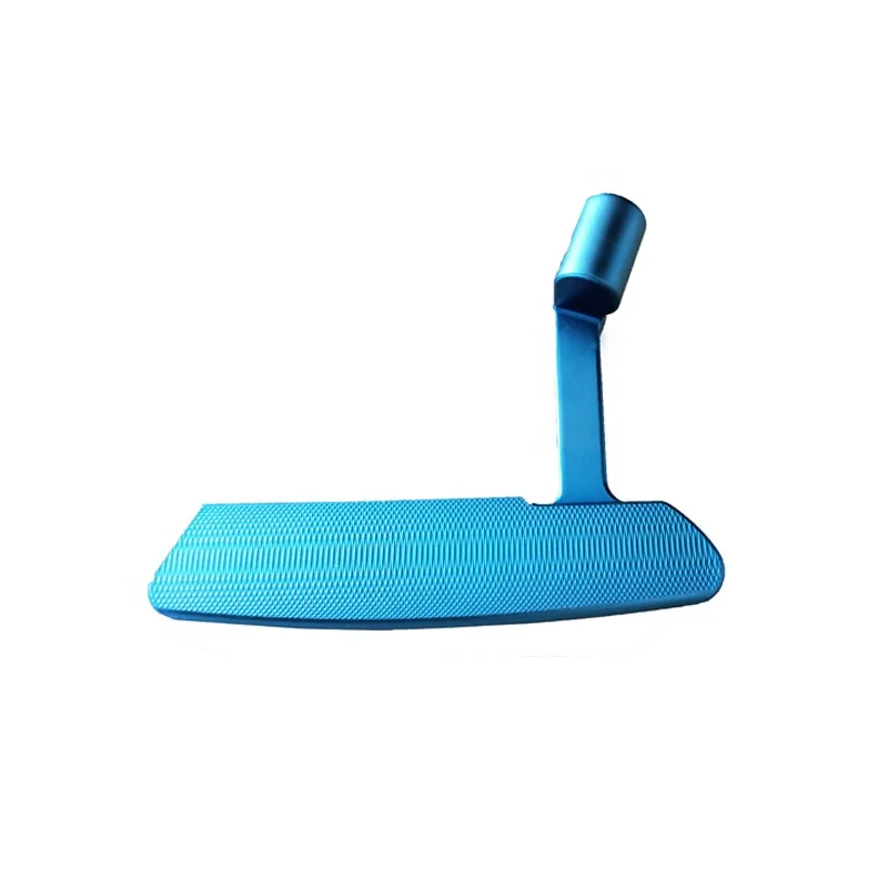 China manufacturer custom logo CNC milling blue blade golf putter club heads