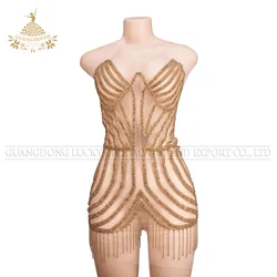 Rhinestone fringe appliques in embroidery stone crystals rhinestones bodice applique dress patches DRA-592