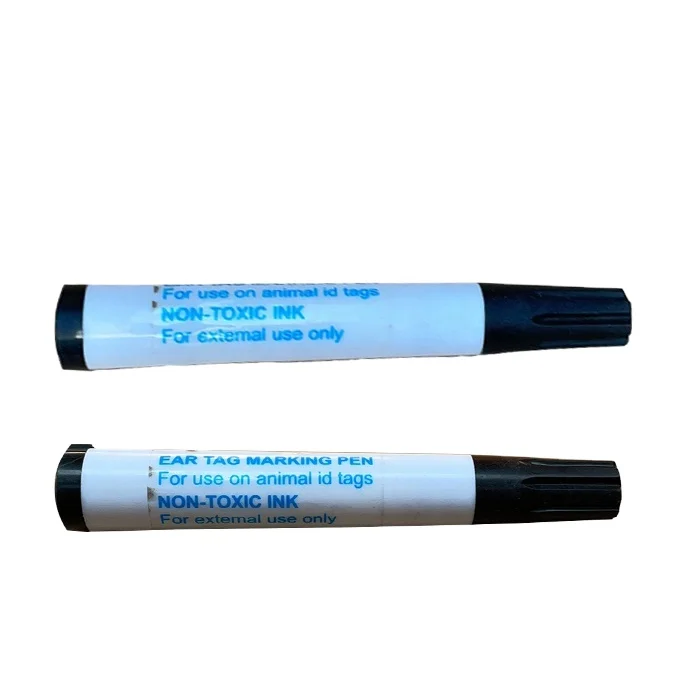 Waterproof Livestock Cattle Sheep Identification Mark Pens Ear Tag Marking Pen Plastic Animal Ear Tag Marker Pen