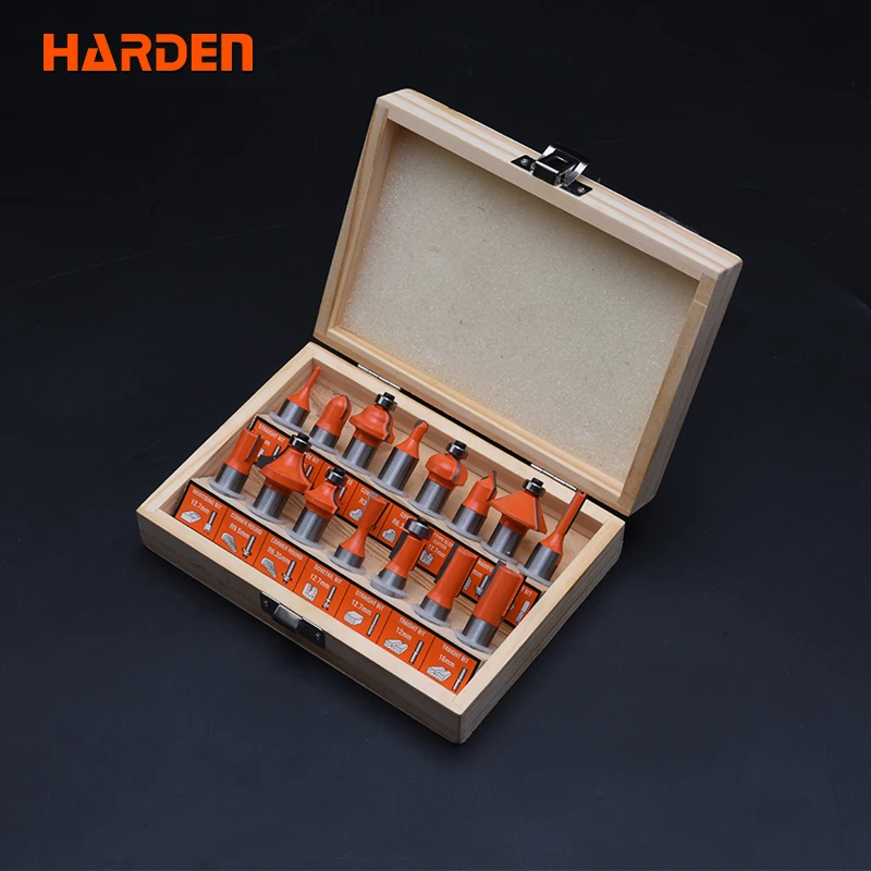 HARDEN 15 шт. твердосплавные фрезы Набор 613215