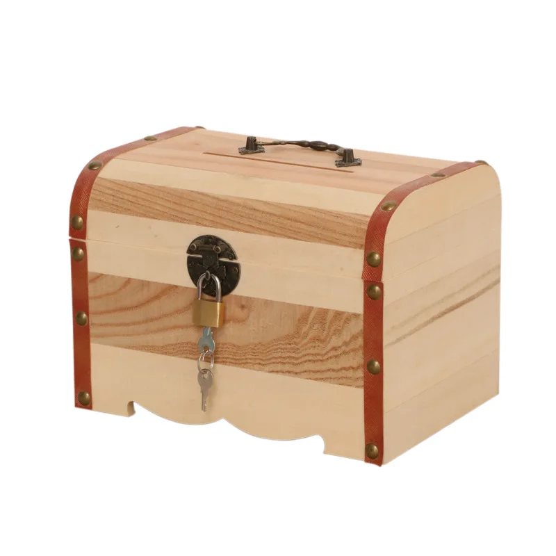 Coin collection box multifunctional wooden stash box custom wood box