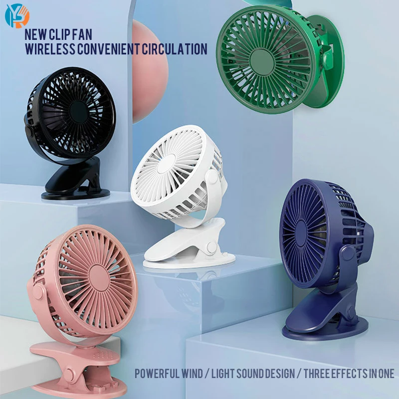 Portable Tabletop Fan, Lightweight USB Powered Mini Fan for Indoor and Outdoor Use Rechargeable Table Fans