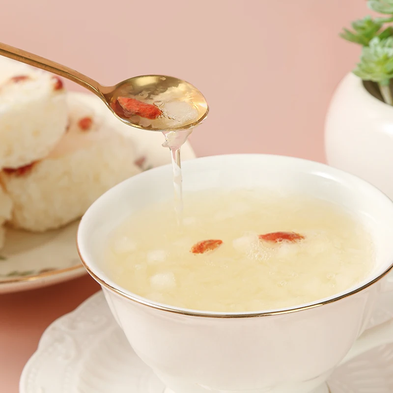 slimming weight loss Delicious wholesale Instant Soup fast food white fungus soup freeze dried tremella soup