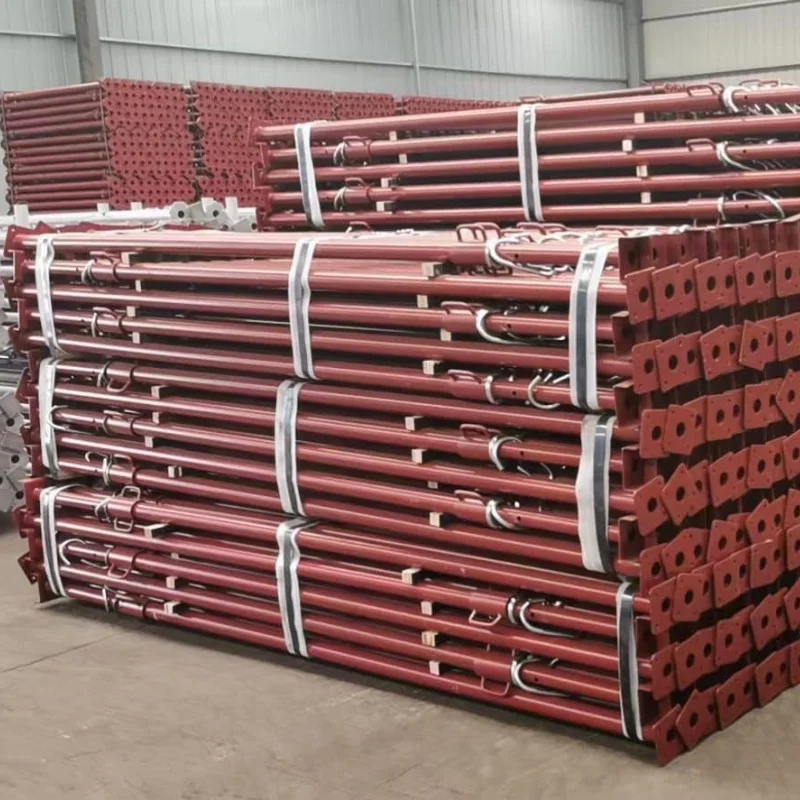 Painted heavy duty shoring jack for construction metal plank
