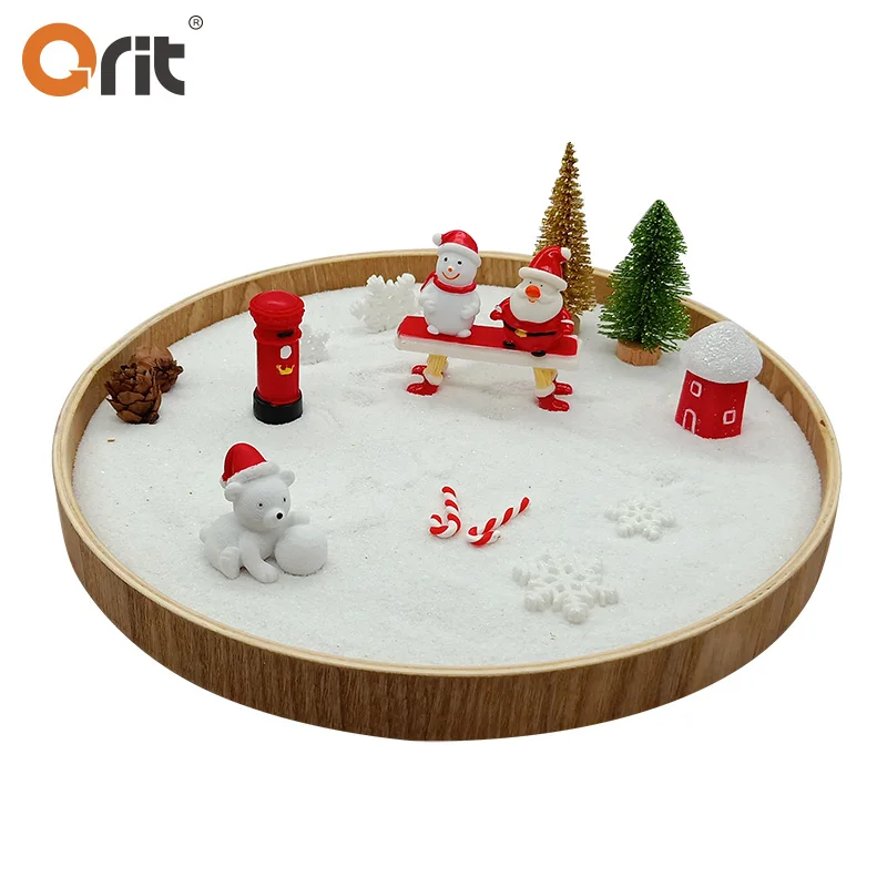 Santa Claus Hand Painted Resin Craft Christmas Gifts Home Garden Decoration Zen Garden Kit Indoor