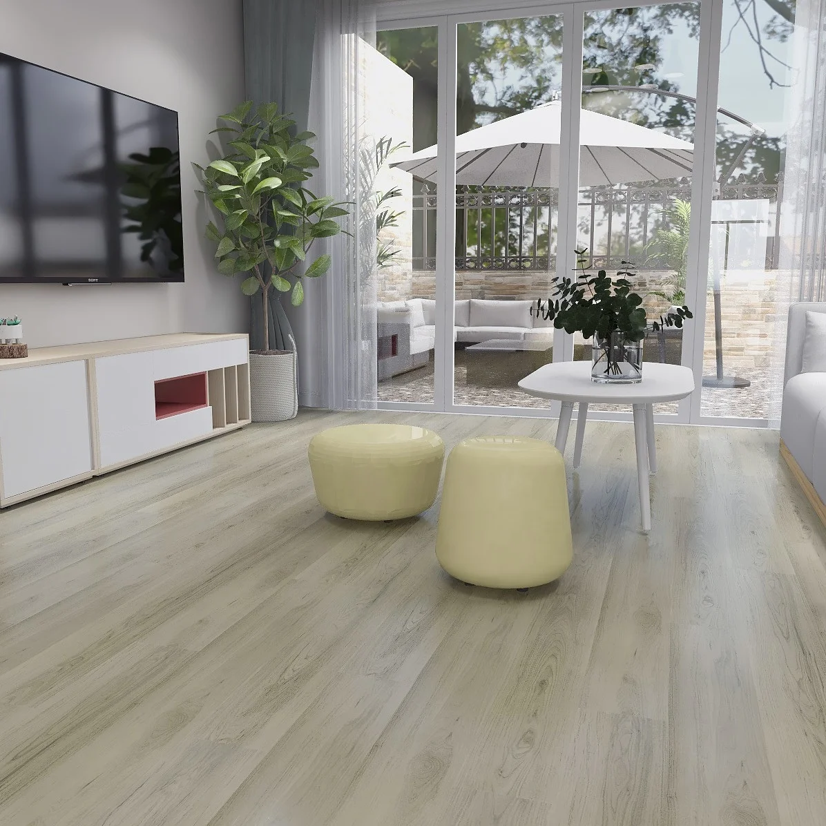 Good quality China factor Wood Plastic  4mm 5mm Vinyl Plank pvc spc flooring