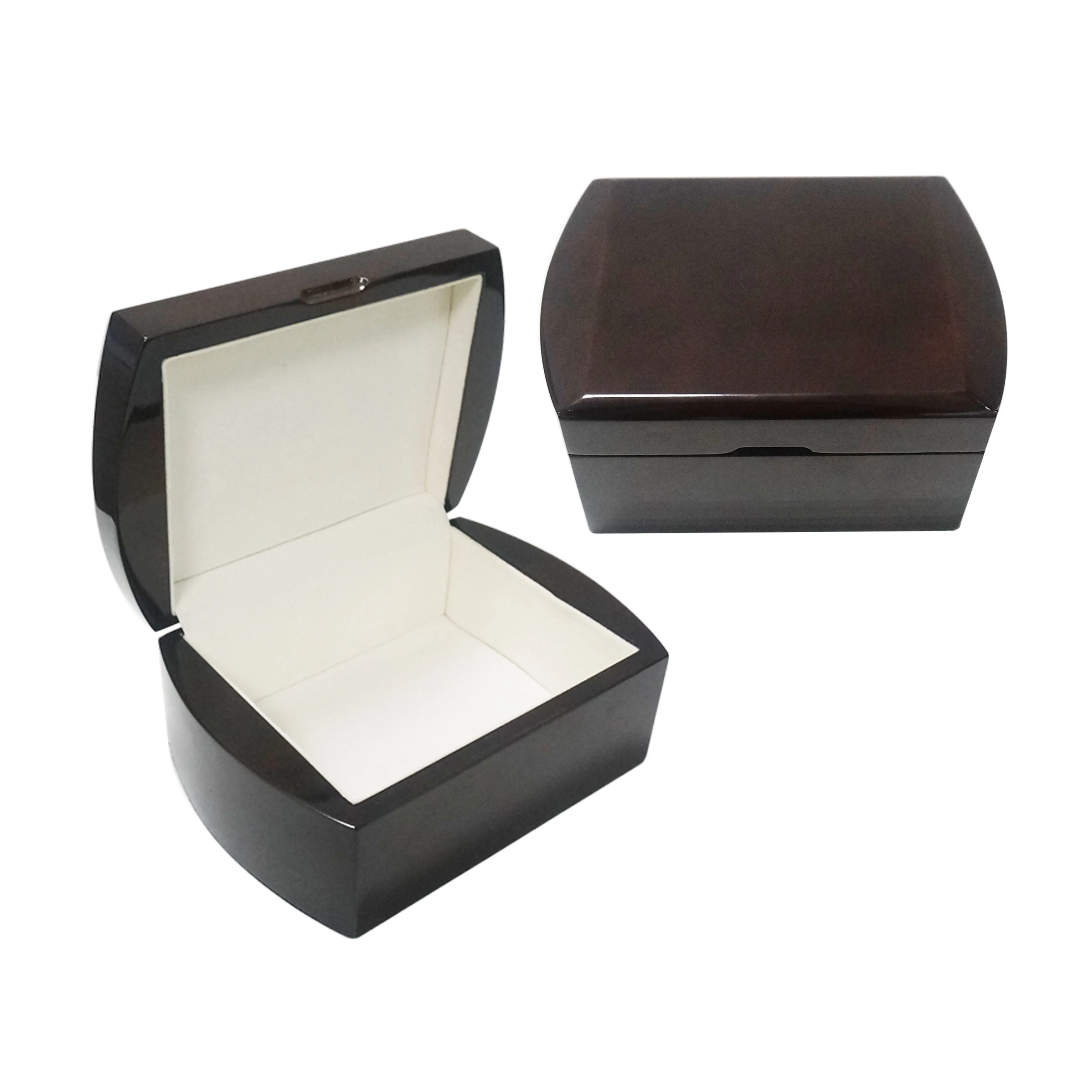 New arrival pantone color accept piano lacquer watch box wooden watch gift display storage boxes with pillow