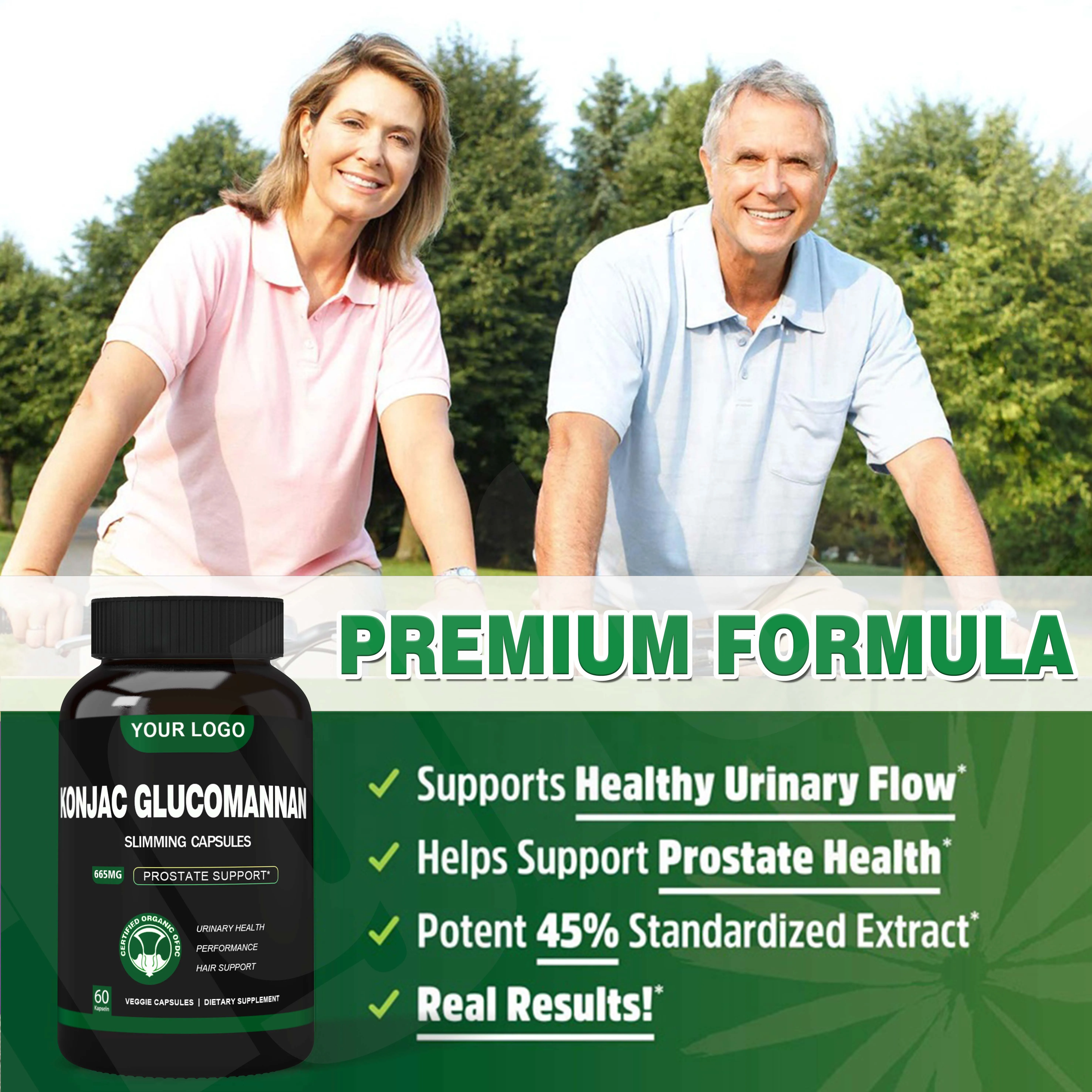 OEM Konjac root Glucomannan de Slimming price halal Supplement Konjac Glucomannan Capsules