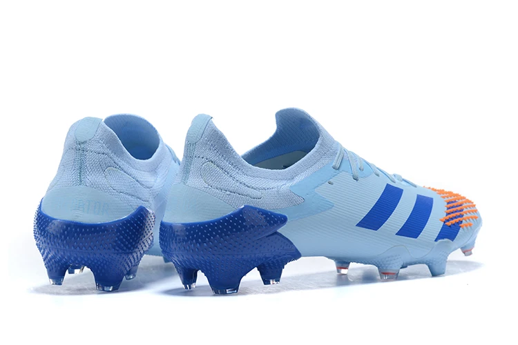 Latest design summer new predator mutator 20.1 low FG - Core black / White / active red FG nail football shoes