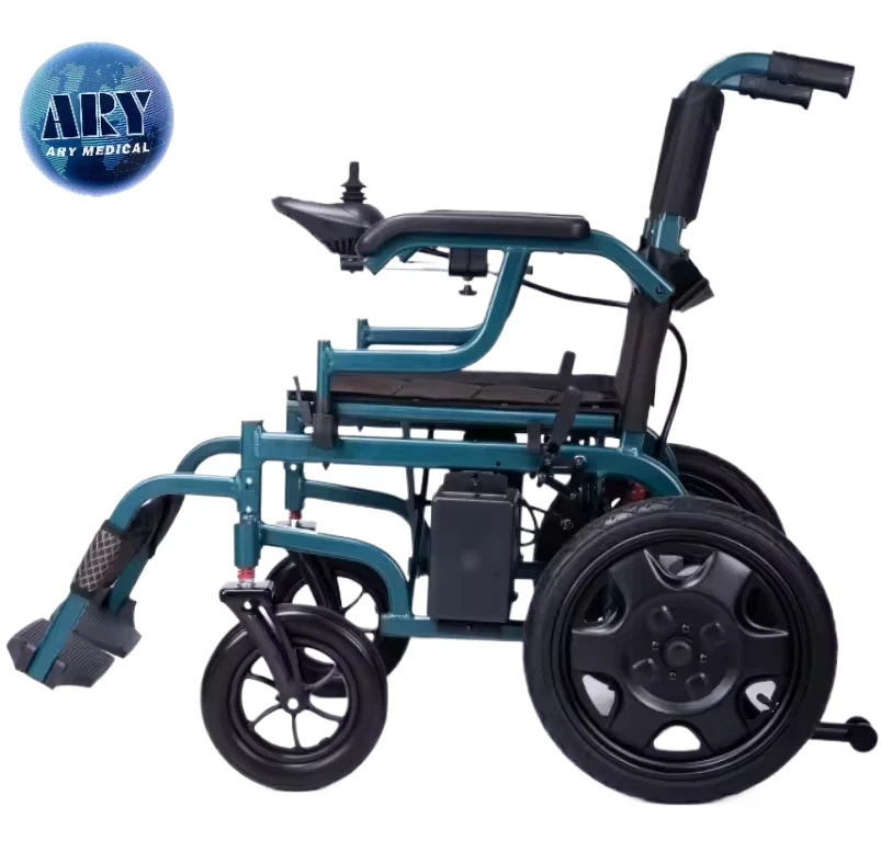 Доступная складная электрическая алюминиевая инвалидная коляска с мотором сделано в Китае