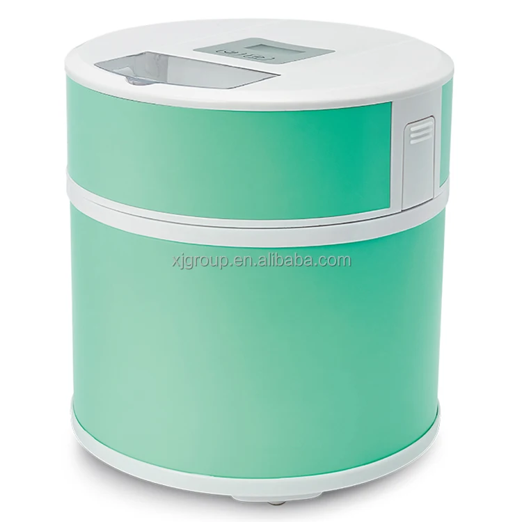 Portable Hard Ice Cream Maker Home Mini Ice Cream Machine Electric 12 Round Automatic Household Digital Timer Snowmake Ice Creem