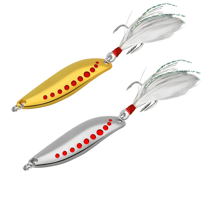 Worm Shaped Leech Shaped Spoon 2.5/3.5/5/7.5/10/15/20/25g Fishing lure Metal Lure Freshwater Saltwater for Trout Seabass Carp