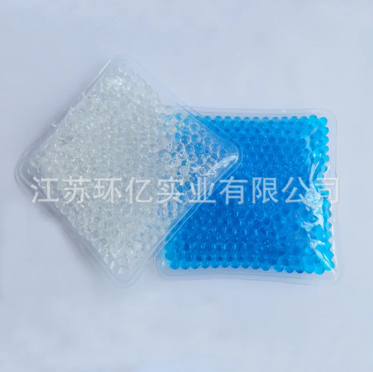 Hot  cold square reusable therapy gel beads cold heat gel ice packs for injures swelling pain relief
