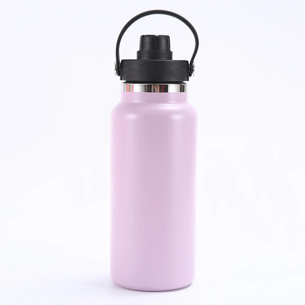 Wanto 32oz 40oz Stainless Steel Powder Coating Water Bottle Thermos Flask Manufacturing With Varieties Lids