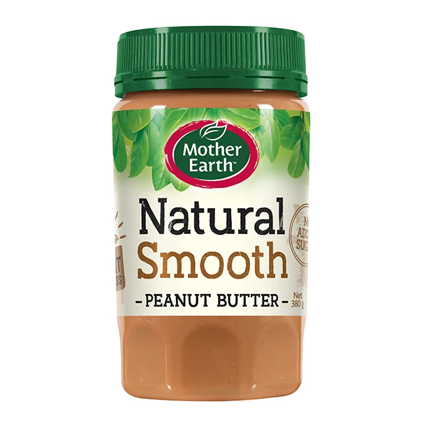 Supply Packaging Wholesale Natural Condiment Fresh Food Jars Peanut Butter Smooth Natural 380gm