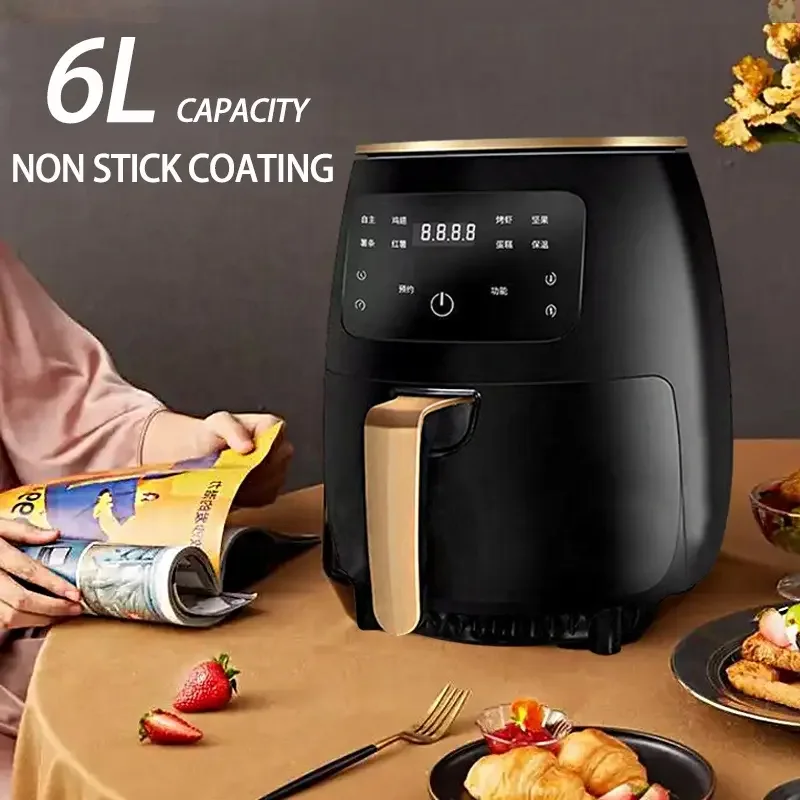 Бытовая 220 В 1400 Вт Freidora De Aire Air Flyer Fryer электрическая 4 5 л здоровая цифровая воздушная фритюрница на заказ