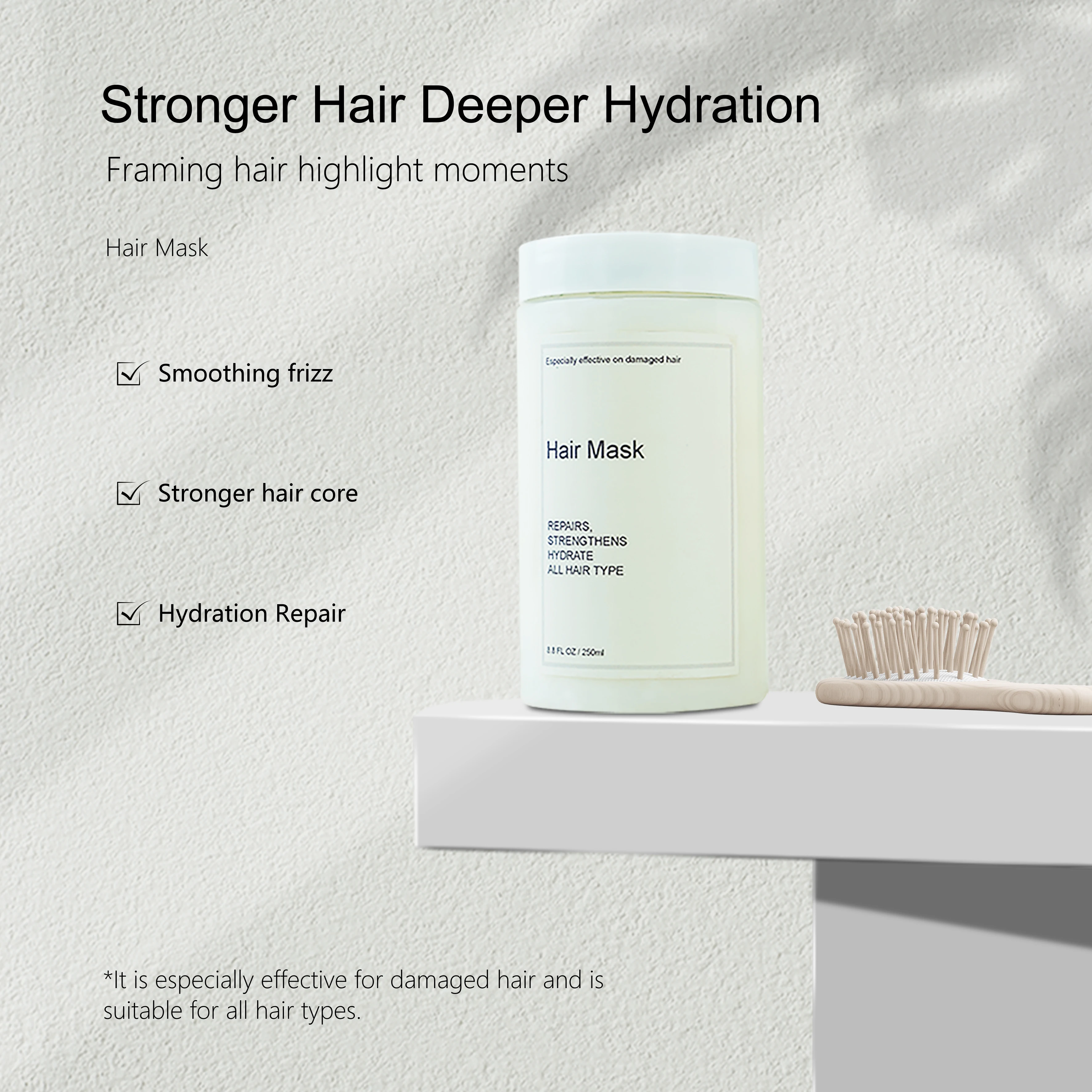 ISO Factory Wholesale Organic Conditioning Best Hair Mask Free Sample Cream Masque Softer More Manageable Hair OEM Mask For Hair