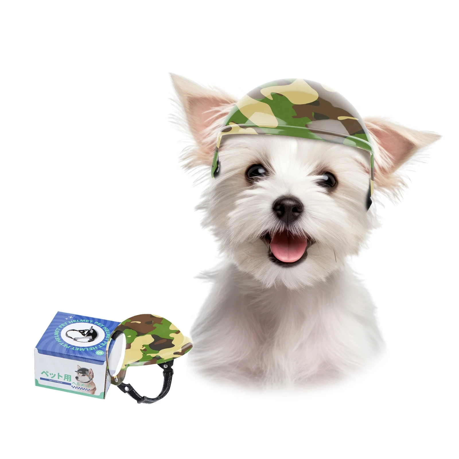 New Design Pet Helmet Motorcycle Helmets Bike Hat Safety Riding with Ear Holes Helmets for Dogs Cats