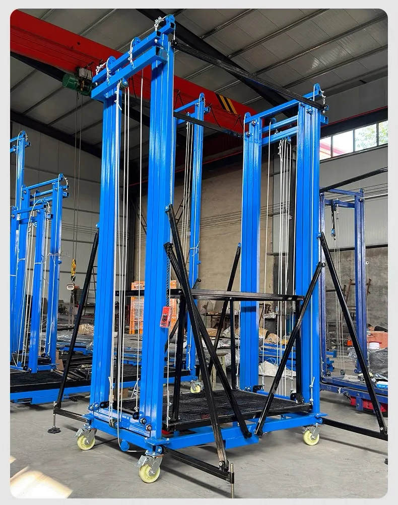 2-8m Remote control foldable mobile electric lifting scaffold platforms