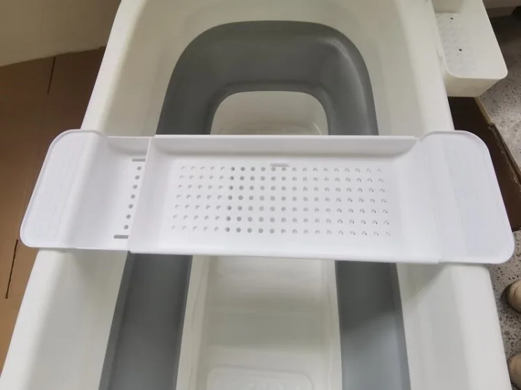 M/L/XL SIZE Plastic Folding Bathtub LED display Adult baby indoor Collapsible Portable Large Spa Bathtub with lid