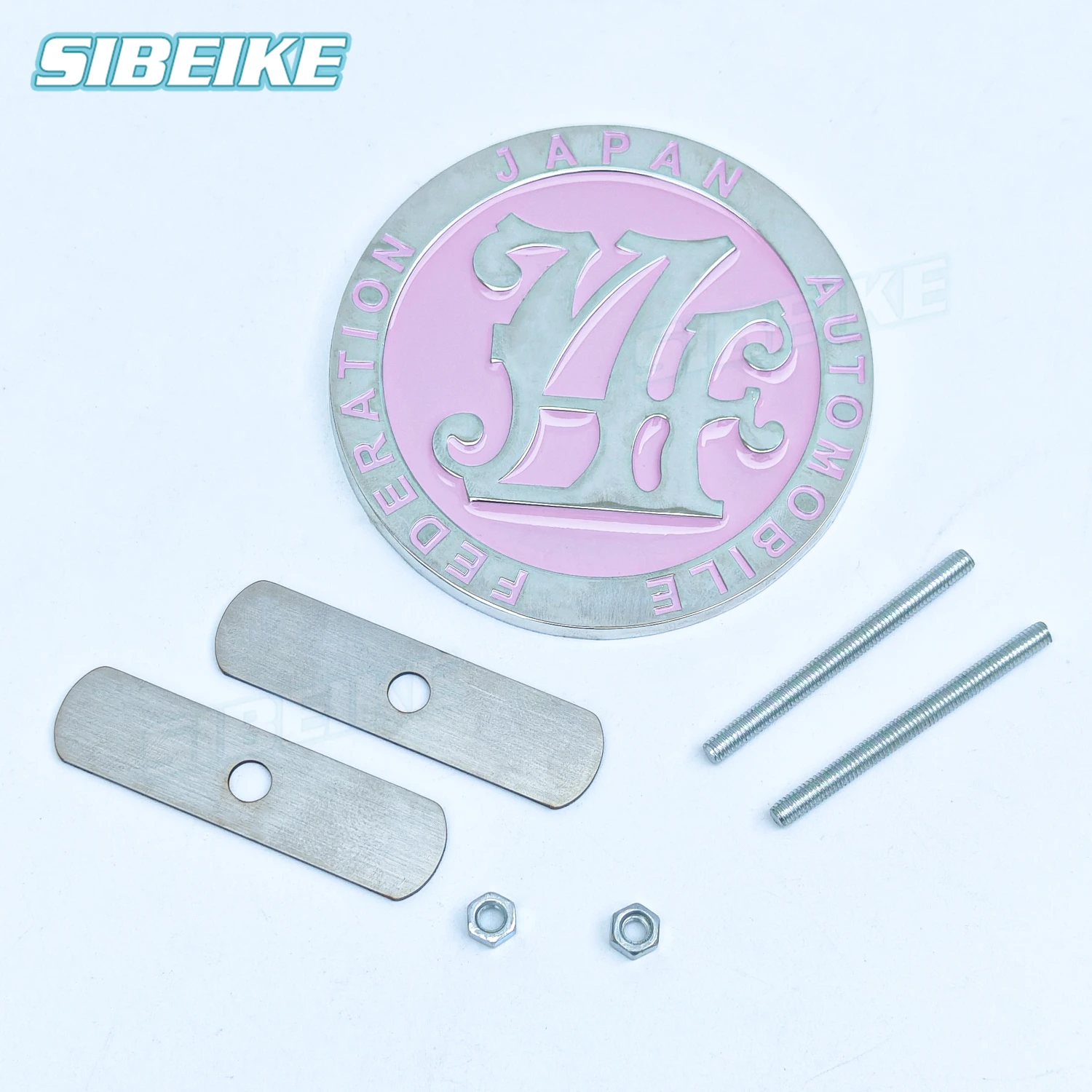 Japan Automobile Federation JDM JAF Metal Emblem Badge For All Cars Front Grille