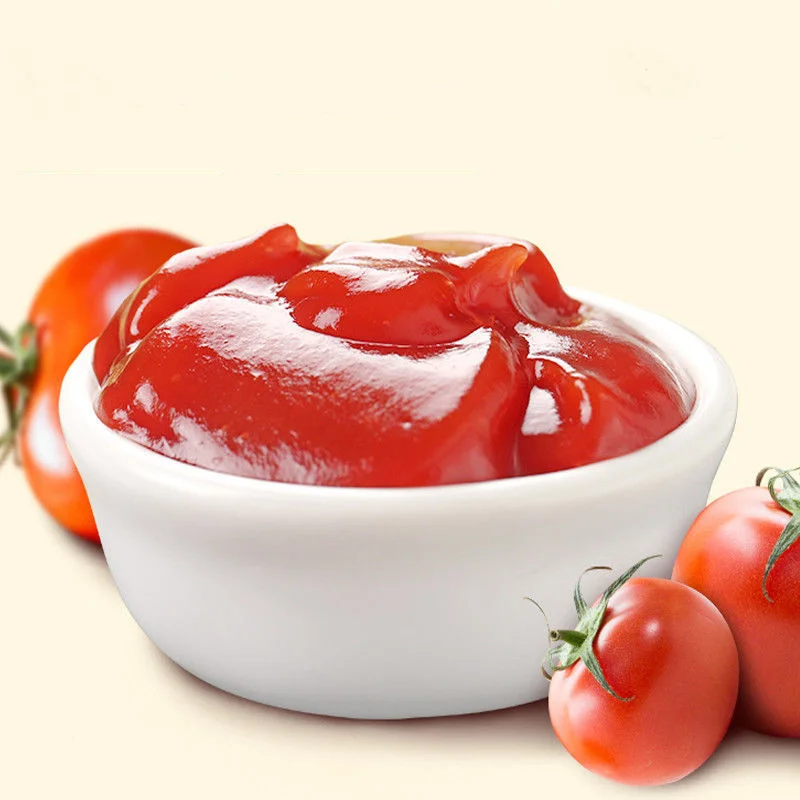 100% Natural Wholesale Salty Tomatoes Ketchup Cooking Sauce 28-30% Brix Sachet Tomato Paste 70G
