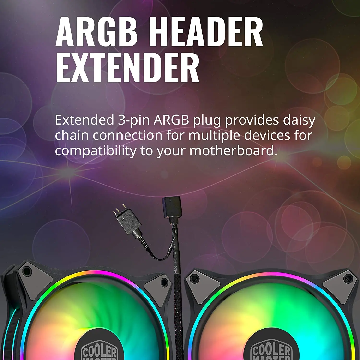 Fan MF120 Halo Duo-Ring Addressable RGB Lighting 120mm 3 Pack with Independently-Controlled LEDS