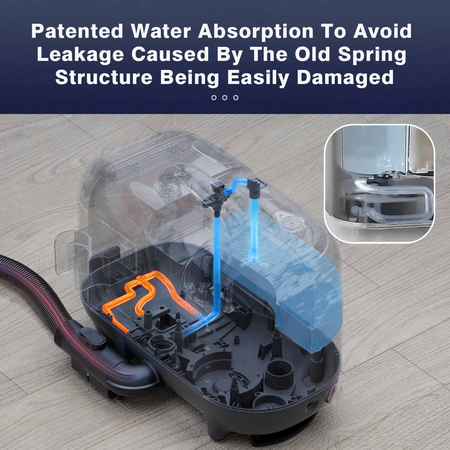 Portable Wet and Dry Vacuum Sofa Carpet Cleaner Household Upholstery Fabric Washing Steam Spill Spot Cleaner