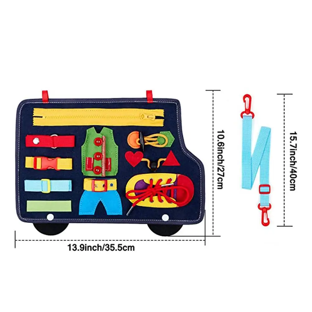 
Montessori Toys Activity Busy Board Premium Soft Fabrics Felt Material Educational Learning Toys For Children 
