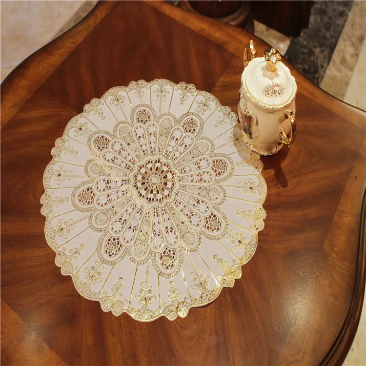 vinyl oval lace doiles