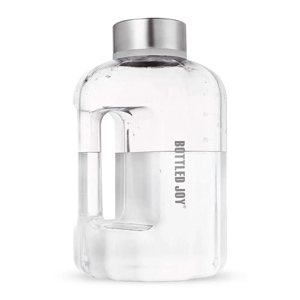 По индивидуальному заказу 2500ml BPA бесплатно большой бутылка для воды с ручками большая бутылка воды для футболки с маркером времени для фитнеса