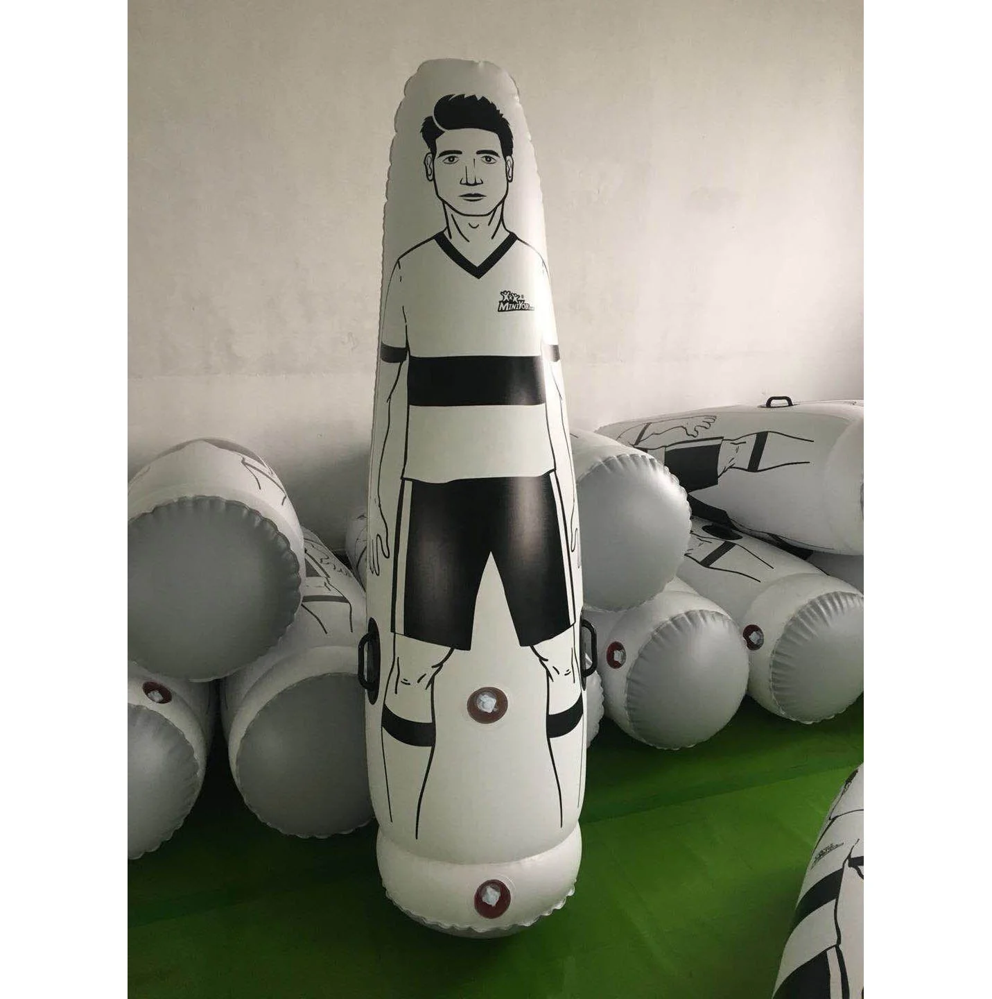 205cm tall Inflatable air Football Training Goalkeeper Tumbler Air Soccer Dummy Mannequin for sale