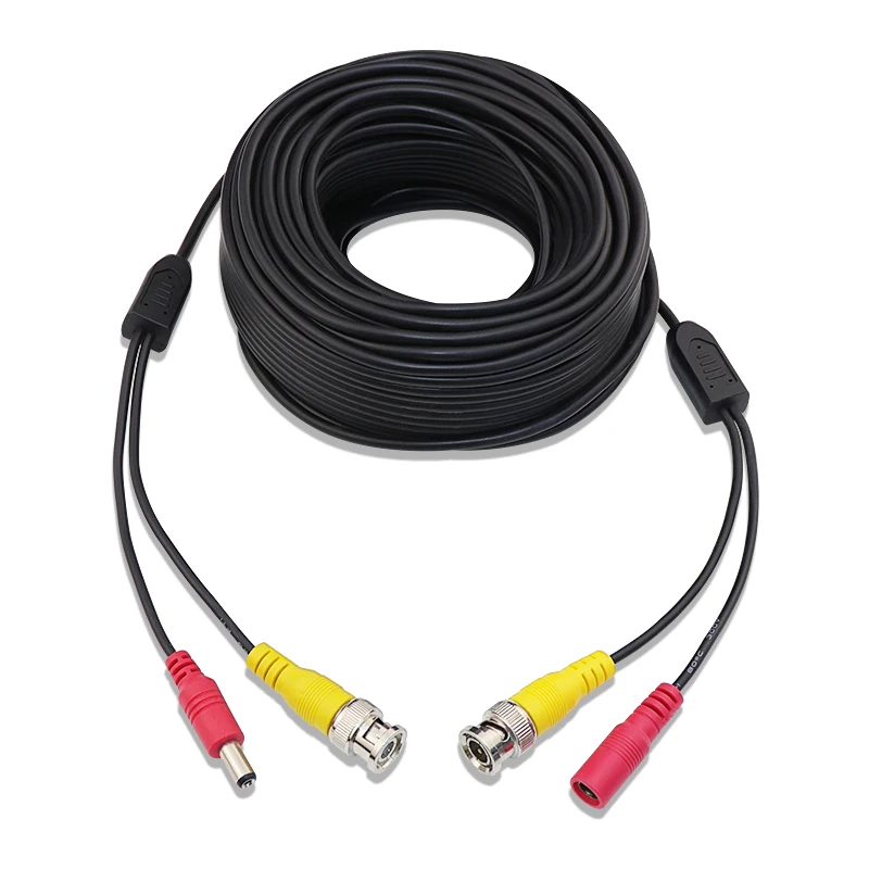 30M Surveillance video extension cable 75-3 Two-in-one video power integrated line BNC+DC security integrated line