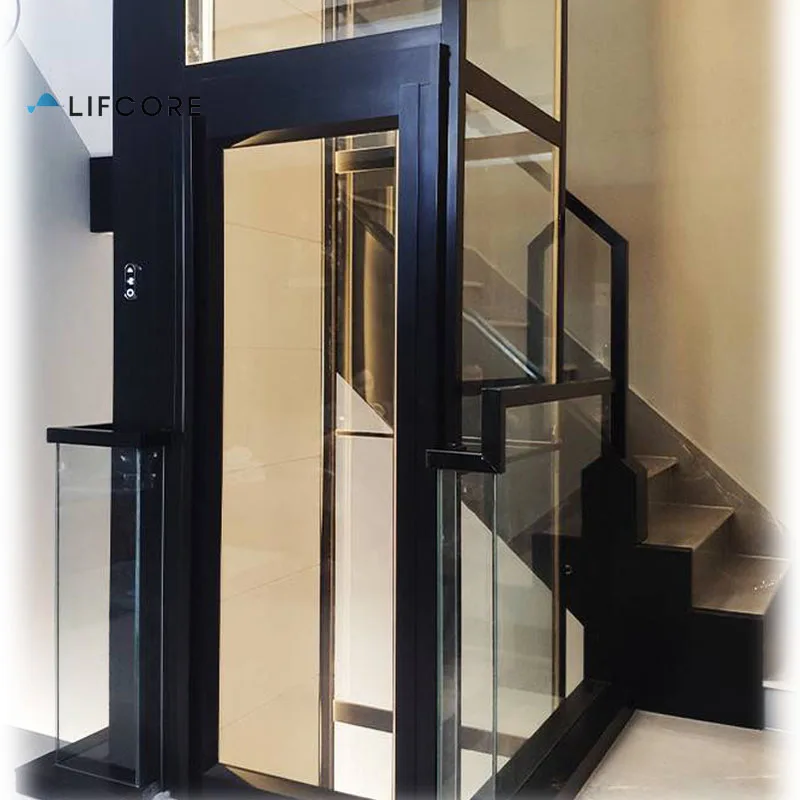 CE approved 0.15m/s home elevator with hydraulic lift platform suitable for wheelchair users