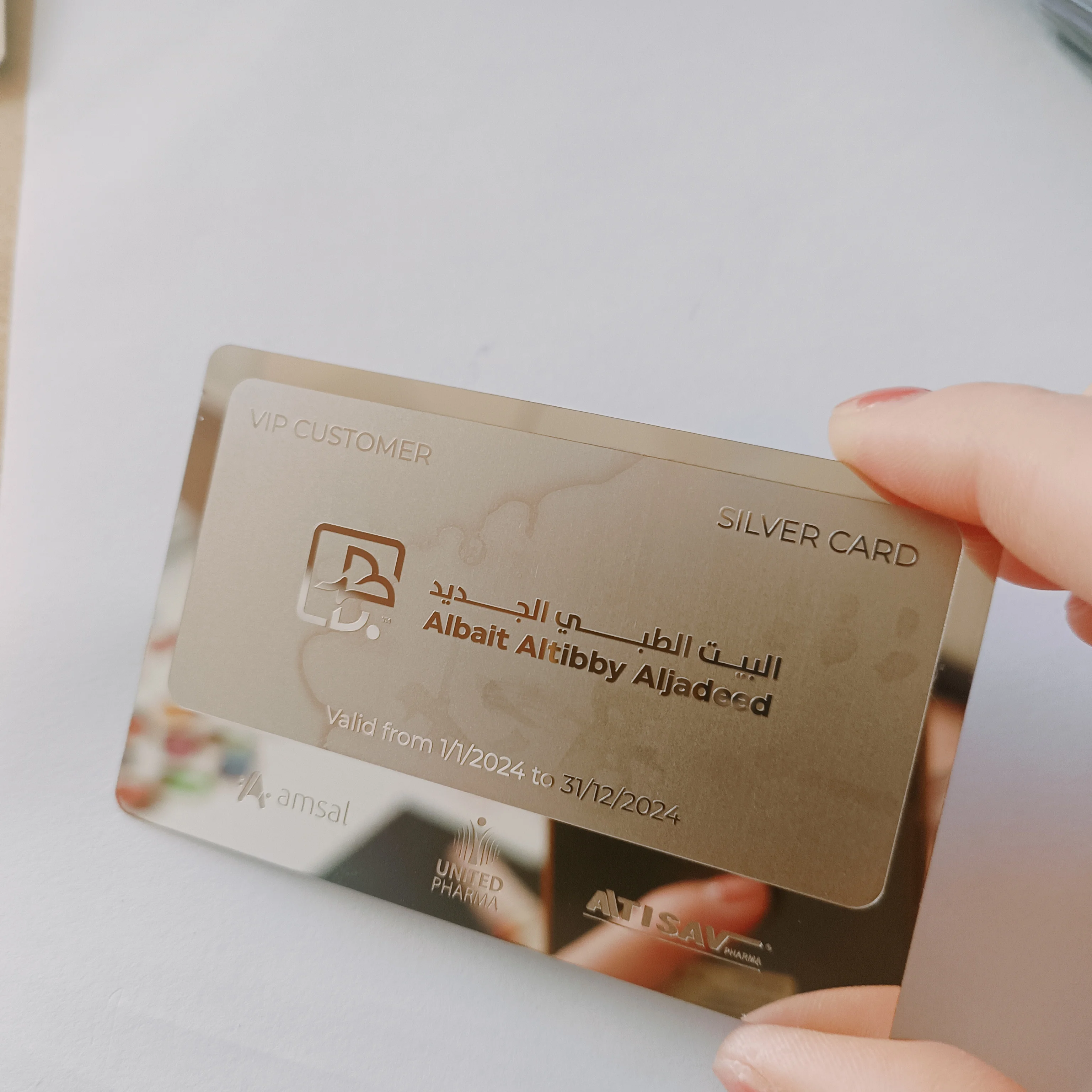 Factory Price RFID Blank Black Gold Rose Gold and Silver Metal Business Card Contactless NFC Card With QR Code