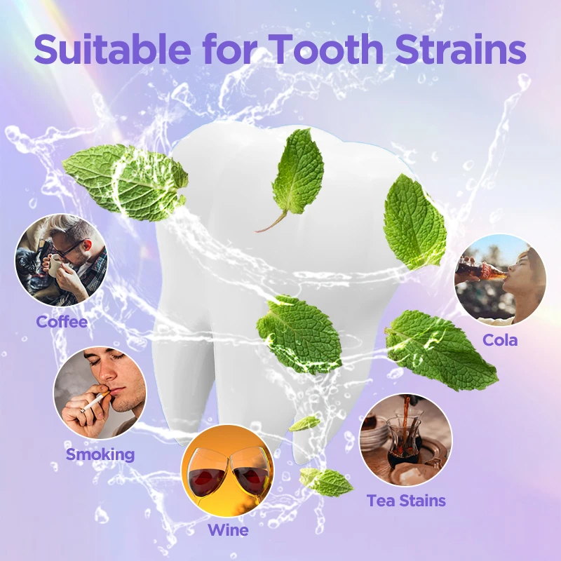 Double White v34 color corrector purple toothpaste  teeth whitening products