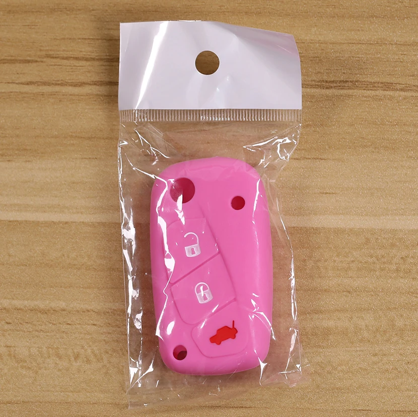 Силиконовый чехол для автомобильного ключа с дистанционным управлением Fiat 500 Panda Punto Bravo Lancia Ypsilon Stilo Ducato Delta складной 3