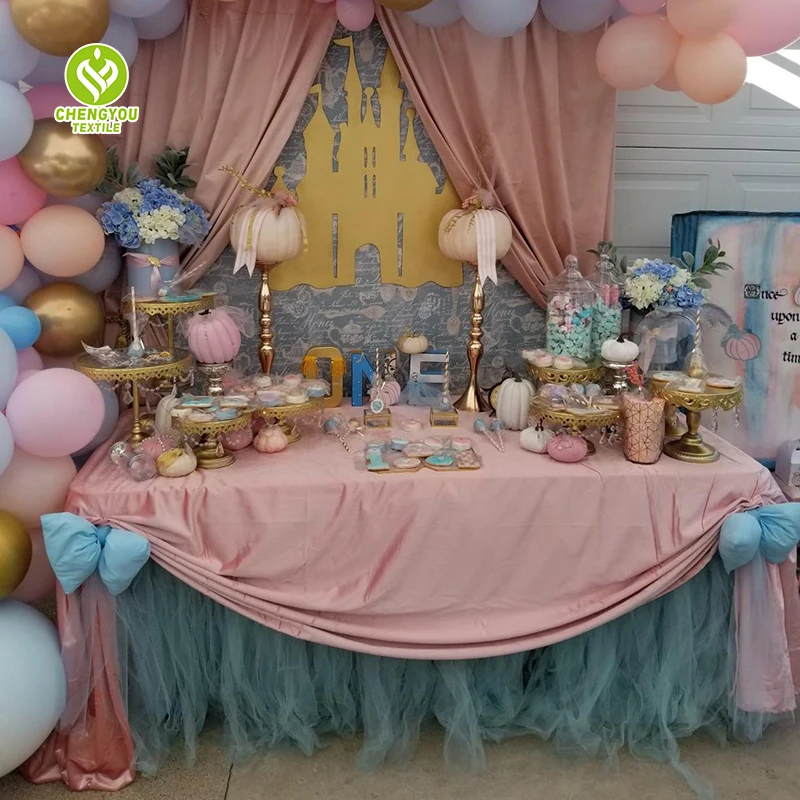 280GSM Italian Velvet Tablecloth 90x132inch Premium Thick Cloth Cover for Event Banquet Party Wedding Rectangular Table Linen