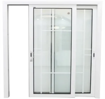 Low price new products toughened glass metal frame aluminum profile strengthened glass french doors exterior double
